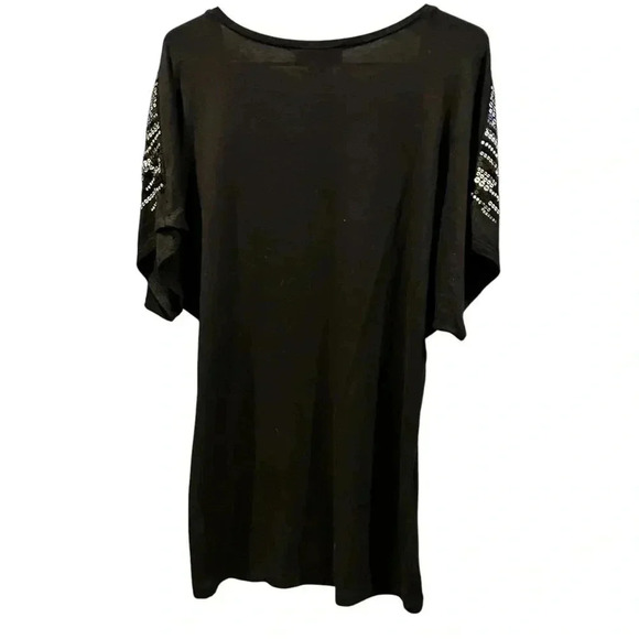 Karen Kane black blouse with silver sequins size xs - Picture 4 of 4